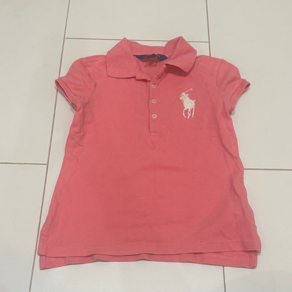 Polo by Ralph Lauren Kids Coral Polo Shirt 7 girls